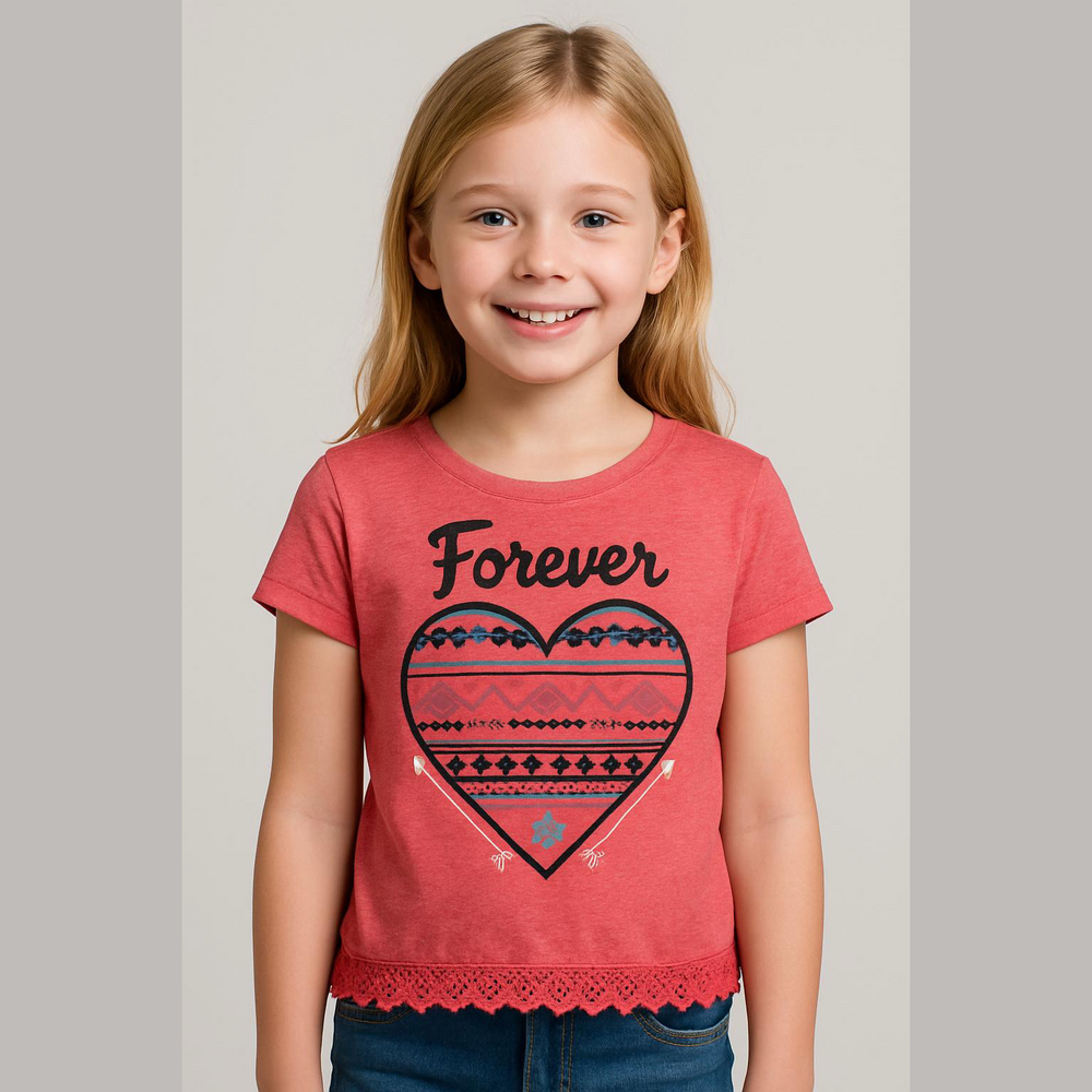 belle du jour girls blouse large pink short sleeve